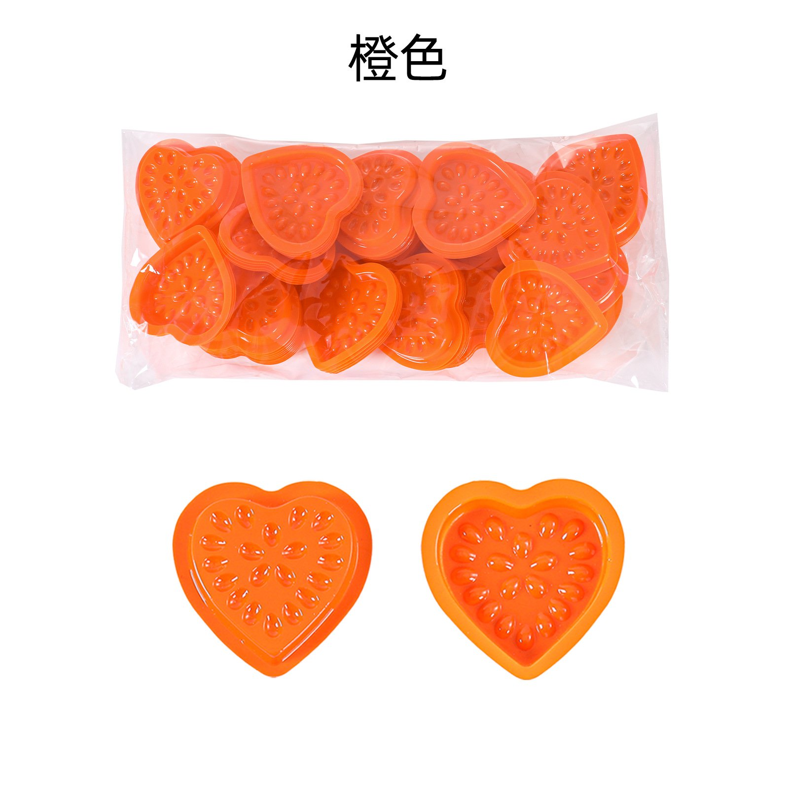 Disposable glue tray heart-shaped -100pcs