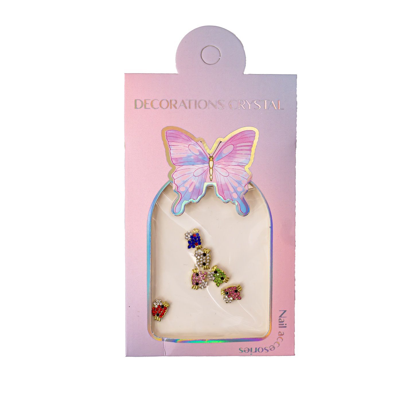 Nail charms with kitty figure 12pcs