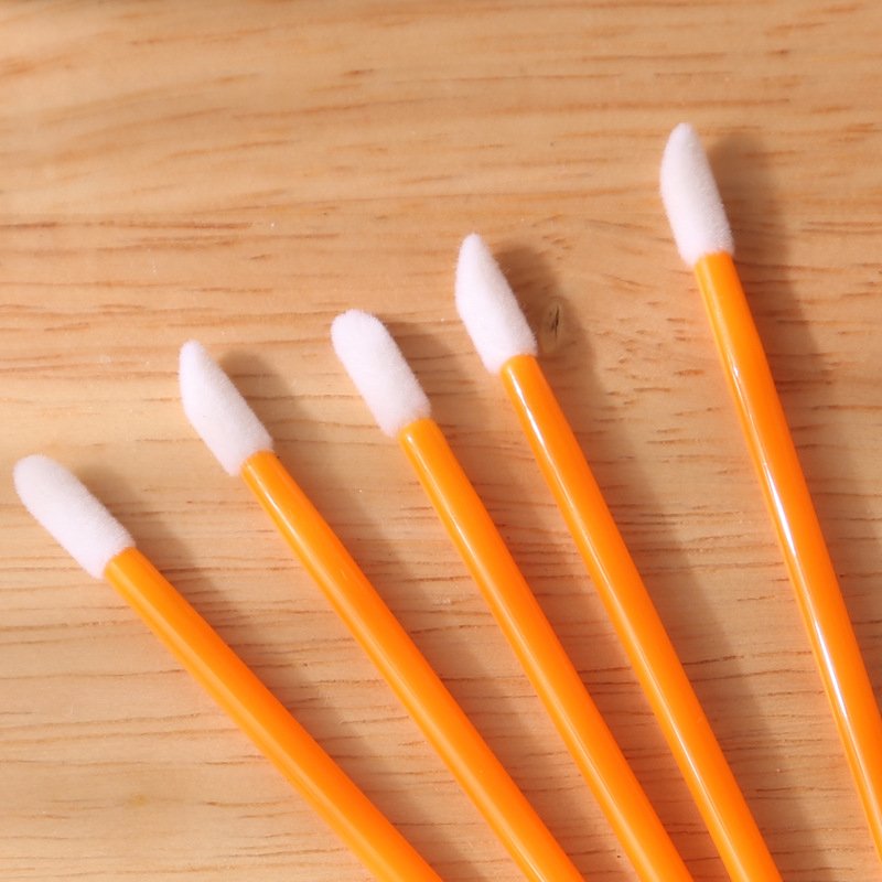 Disposable Solid-Stem Lip Brush (Flocked) – 50pcs 