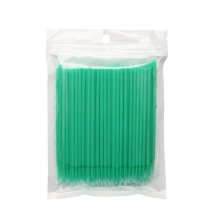 Disposable microaplicador short head brushes for eyelash extensions
