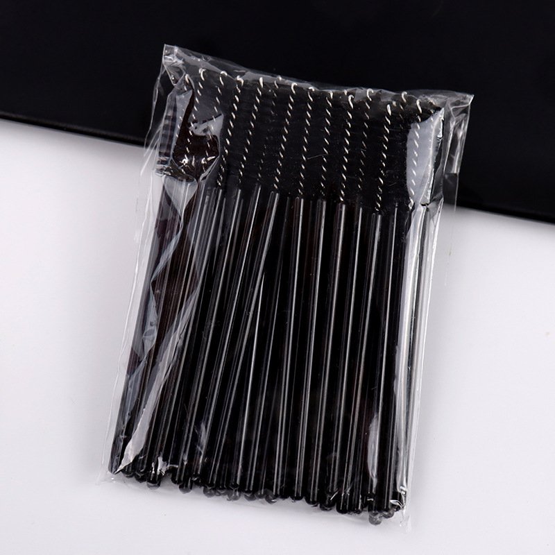Mini eyelash brush  (500-piece pack, Solid color mix) 9.8cm