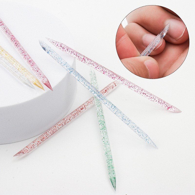 7.5cm /9.1cm     Crystal Nail Art Tool - Applicator for Press-on Nails, Rhinestone Picker, Dotting Tool, and Cuticle Pusher--100PCS