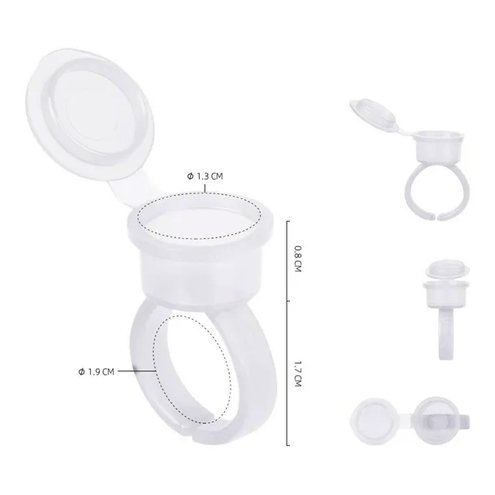 Glue ring with protective cap, pack of (50 pieces)