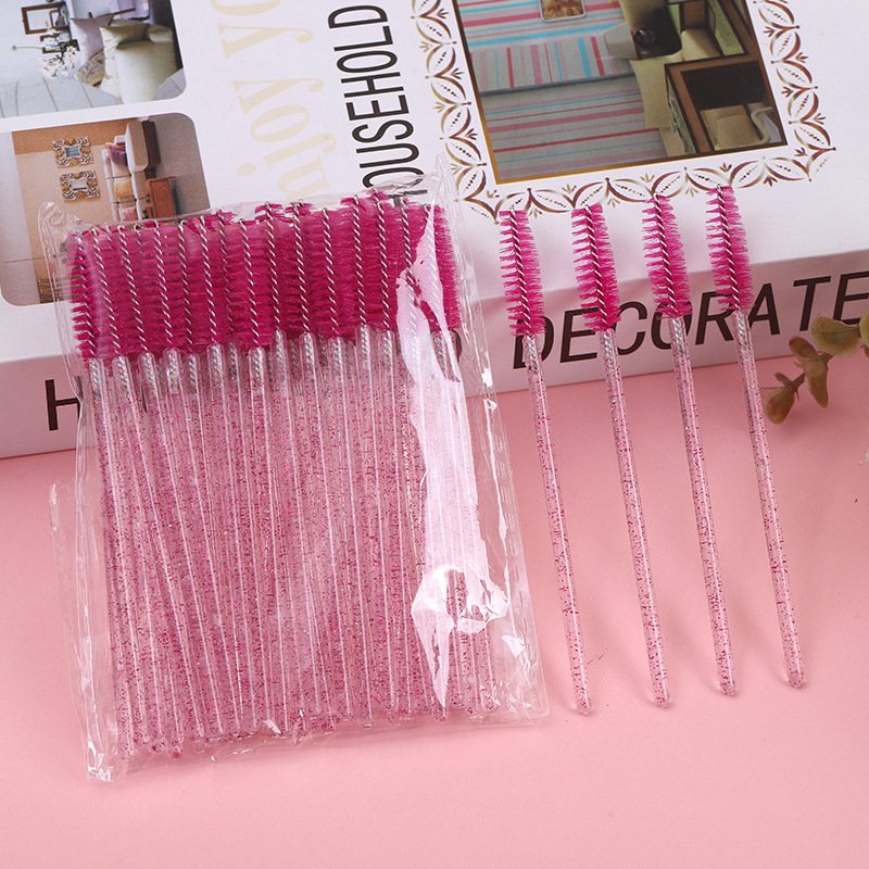 Mini eyelash brush, Crystal rod (500-piece pack）9.8cm