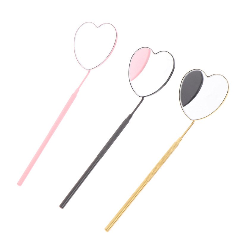 Heart shape Eyelash extension mirror